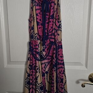 Route 66 Pink and Blue Floral Top